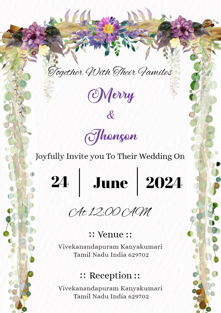Download New Wedding Invitation Card Template