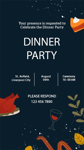 Invitation For Dinner Party