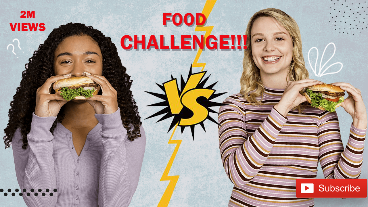 Food Challenge Video YouTube Thumbnail