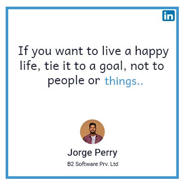 Simple Motivational Linkedin Quote Post
