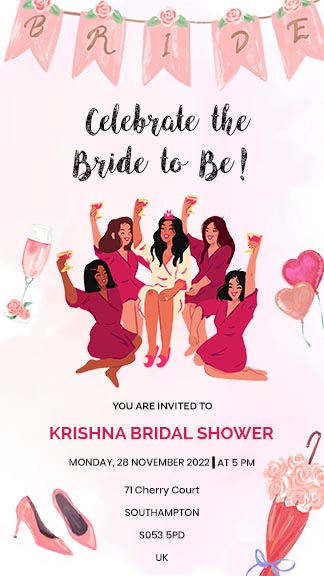 Bridal Shower Party Invitation Story Template
