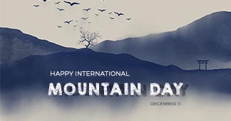 Happy International Mountain Day Instagram Template