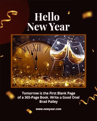 Dark Minimal New Year Instagram Post