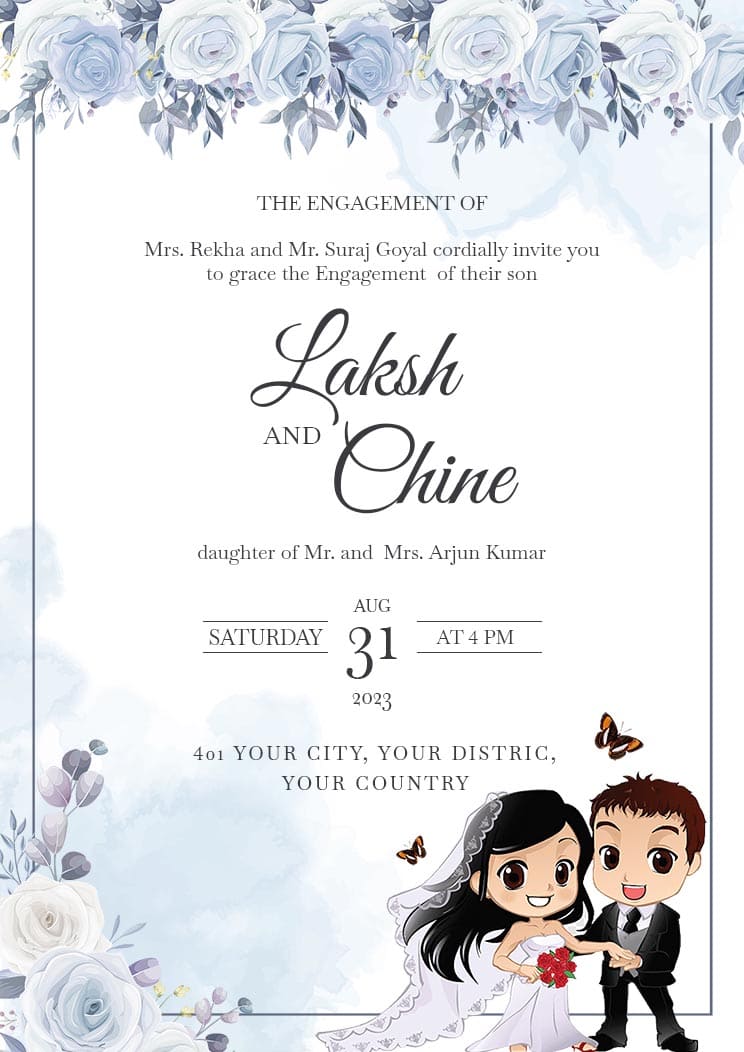 Best Engagement Invitation Card Template