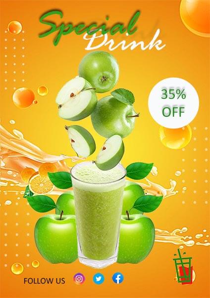 Fruit Drink Offer Poster