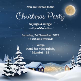 Download Christmas Party Invitation Card