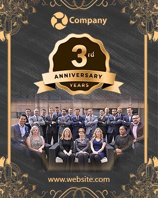 Company Anniversary Social Media Post
