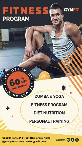 Free Gym Offer Story Template