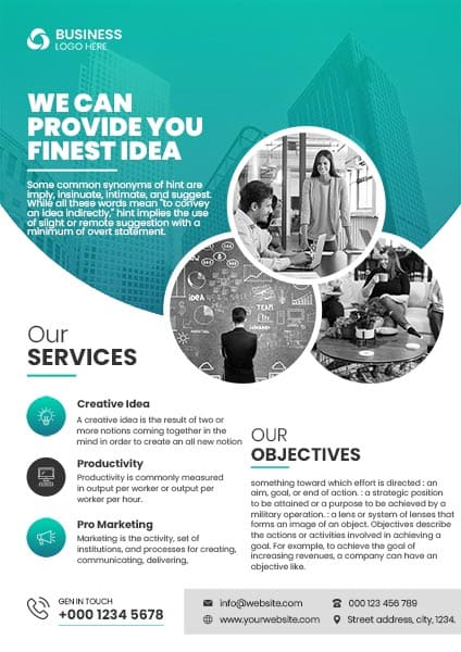 Corporate Business Services Flyer