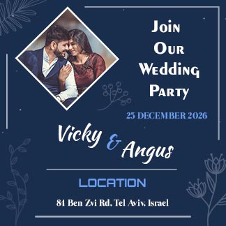 Stylish Wedding Invitation Instagram Post
