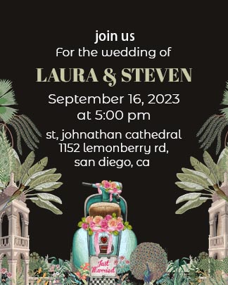 Stylist Digital Wedding Invitation Template