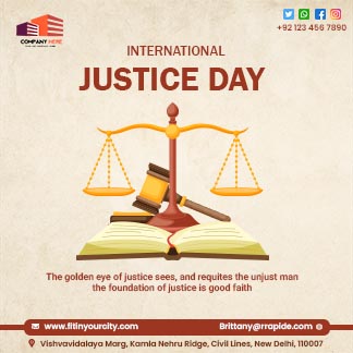 International Justice Day Branding Post