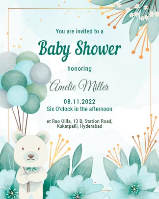Simple Baby Shower Invitation Post