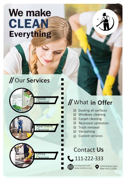 Cleaning Business Flyer Template
