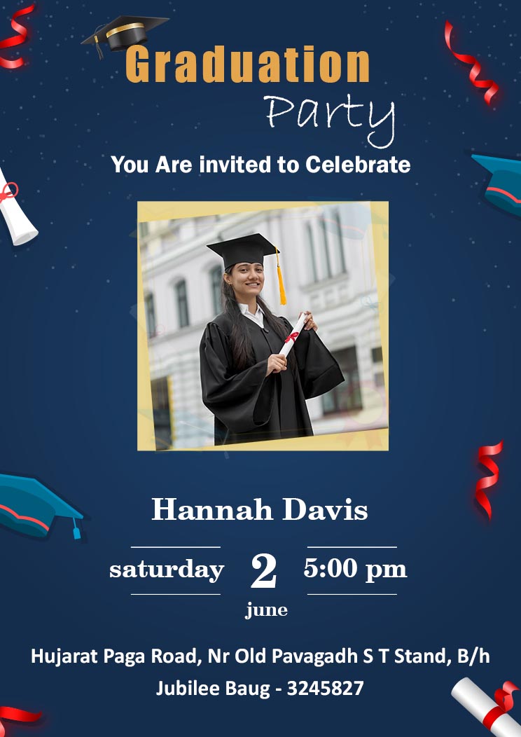 College Graduation Party Invitation Template