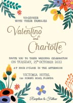 Free Colorful Wedding Invitation Card Template
