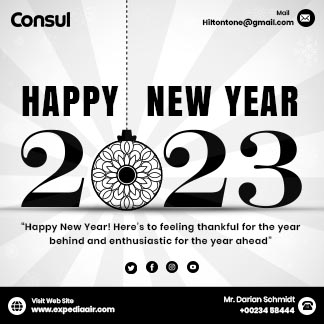 Free Happy New Year Branding Post
