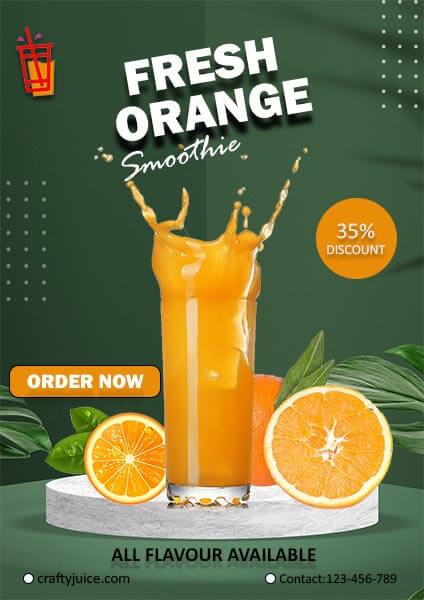 Free Smoothie Discount Poster