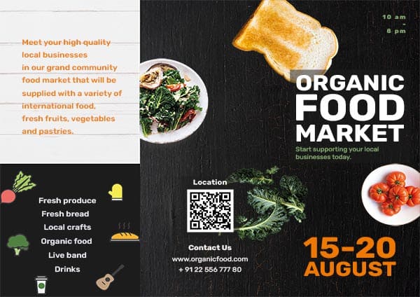 Organic Food Market Brochure