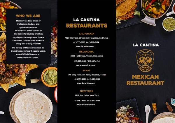 Free Mexican Food Brochure