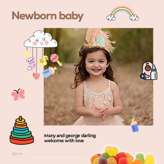 New Born Baby Greeting Instagram Post