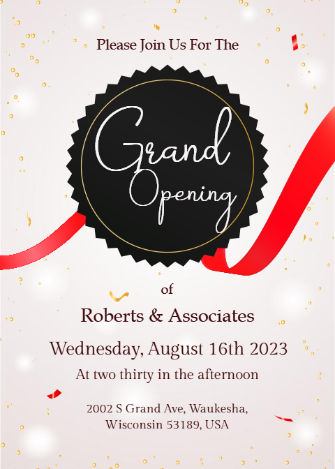 Download Grand Opening Ceremony Invitation Card Free