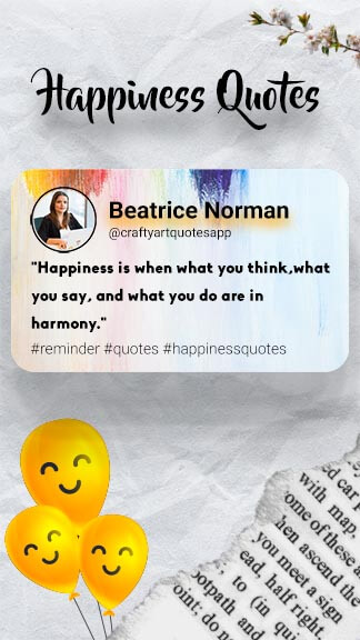 Happiness Quote Story Template