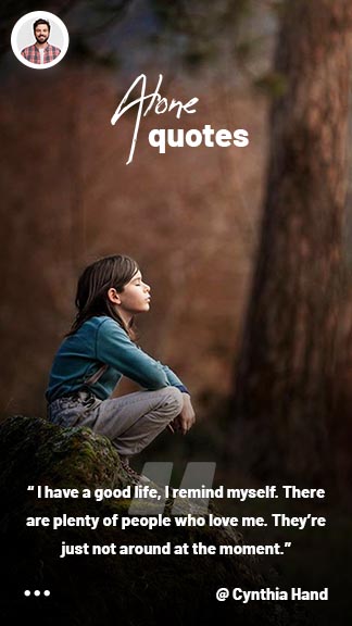 Free Alone Quote Instagram Story Template