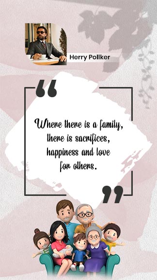 Happy Family Quote Story Template