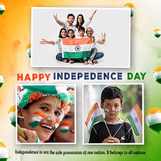India Independence Day Decorative Instagram post Photocollage