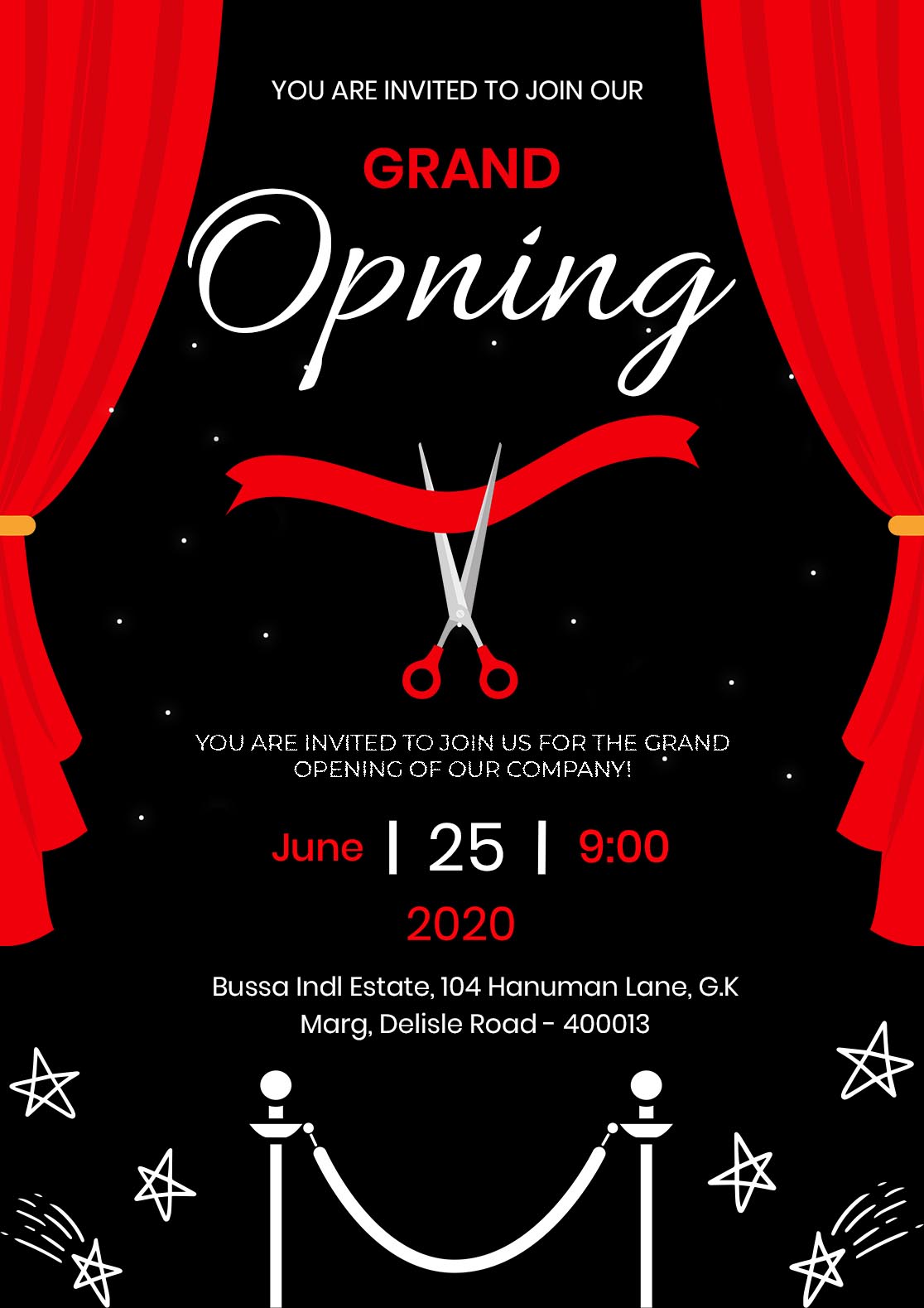 Free Opening Invitation Template
