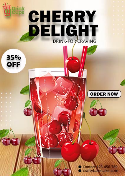 Free Juice Offer Poster