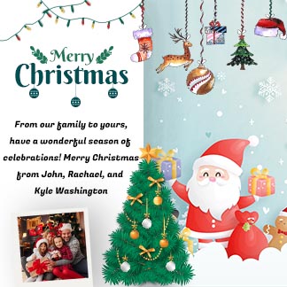 Merry Christmas Wish Card