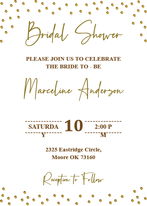 New Bridal Shower Invitation Card Download