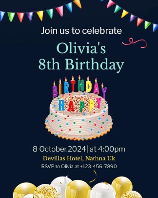 Birthday Party Invitation Template
