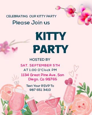 Download Kitty Party Invitation Template