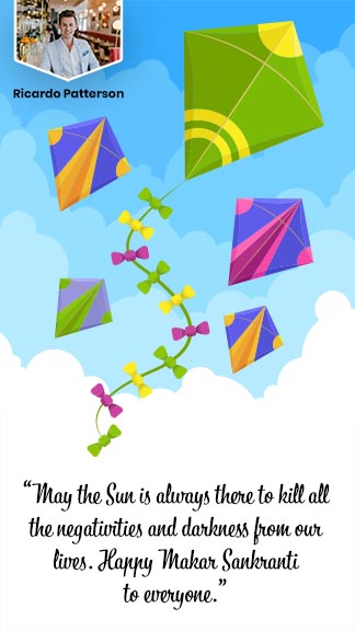 Makar Sankranti Quote Instagram Story Template