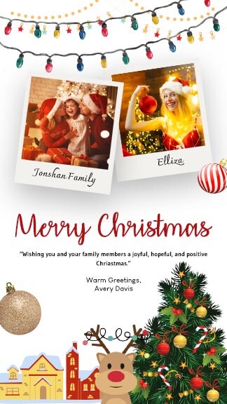 Get Christmas Greeting Instagram Story Template