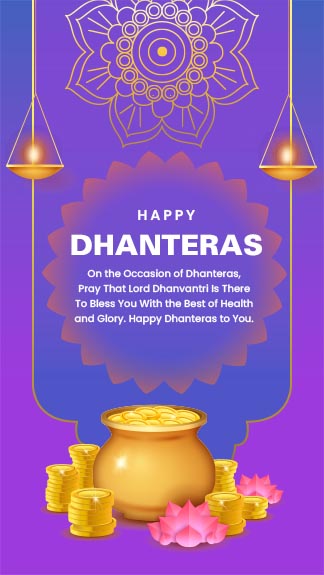 Dhanteras Quotes Instagram Story Template