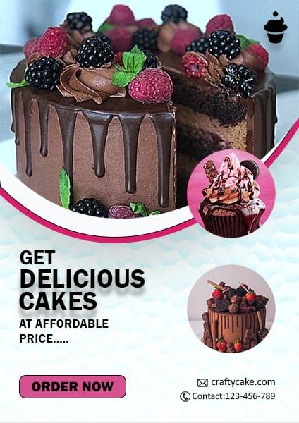 Free Cake Order Poster