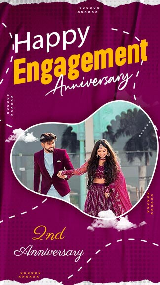 Engagement Anniversary Instagram Story Template