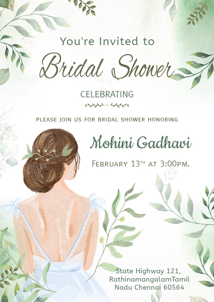 Free Bridal Shower Invitation Card Download