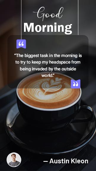 Simple Morning Instagram Quote Story Template