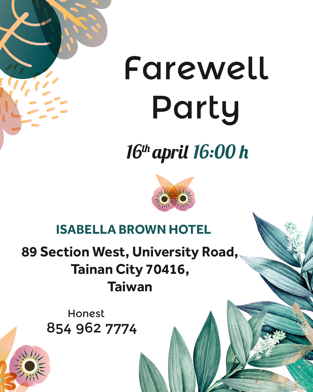 Farewell Party Invitation Card Free