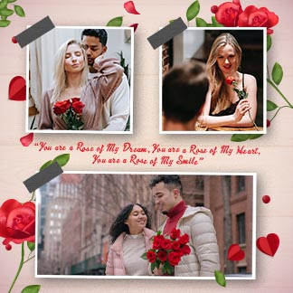 Rose Day Instagram Photo Collage Template