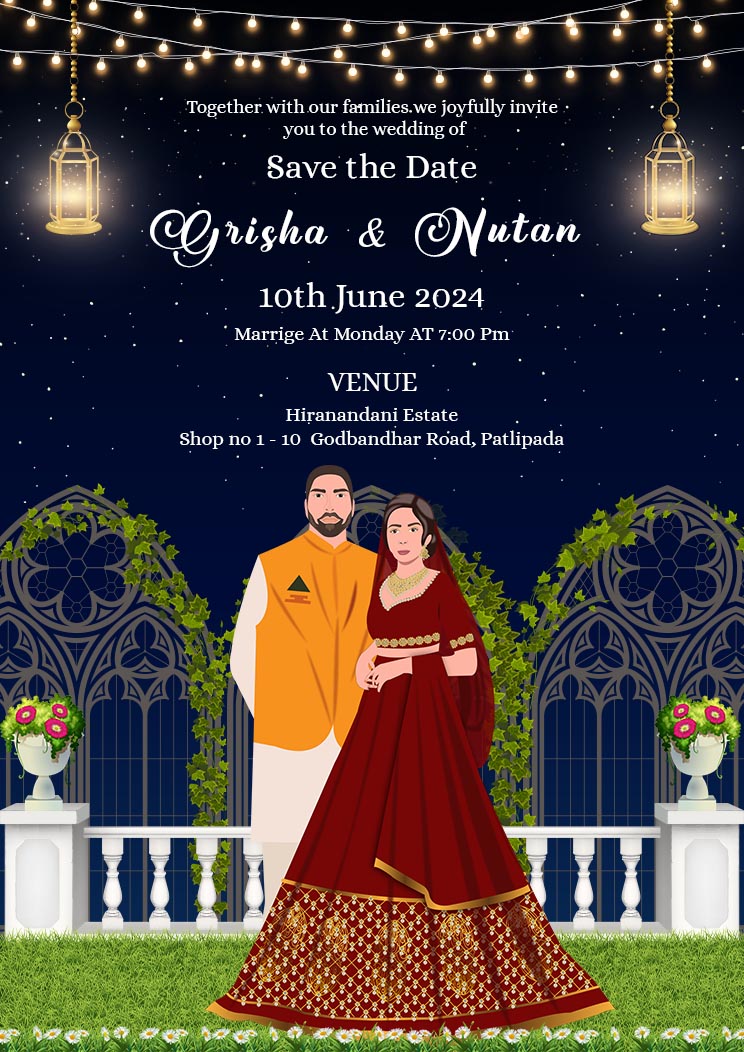 Marriage Invitation Card in Hindi