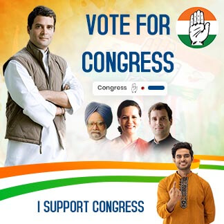 Vote For Congress Instagram Post