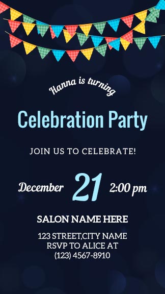 Party Invitation Instagram Template