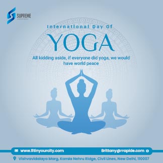 Modern International Day of Yoga Daily Branding Post