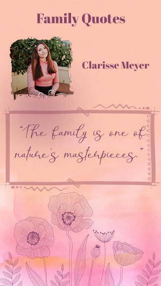 Creative Floral Design and Abstract Border Stylish Instagram Story Family Quotes Maker Template